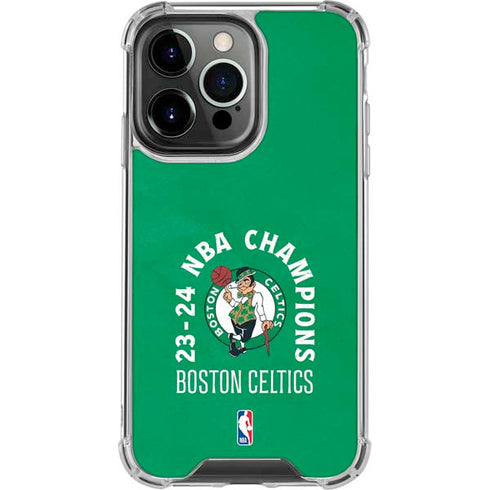 2024 NBA Champions Boston Celtics iPhone 14 Pro Clear Case